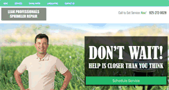 Desktop Screenshot of livermoresprinklerrepair.com